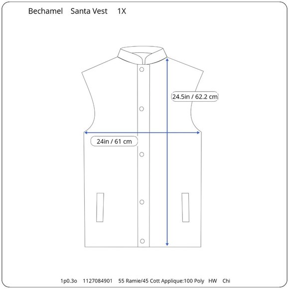 Vtg Bechamel Plus Size Cardigan Sweater Vest Womens 1X Christmas Santa Holiday - Picture 12 of 12